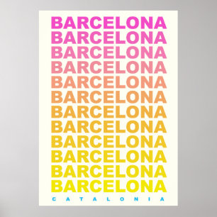 Reiseplakat von Barcelona Poster