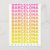 Reiseplakat von Barcelona Postkarte (Vorderseite)