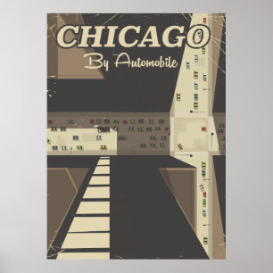 Reiseplakat von Chicago City Poster