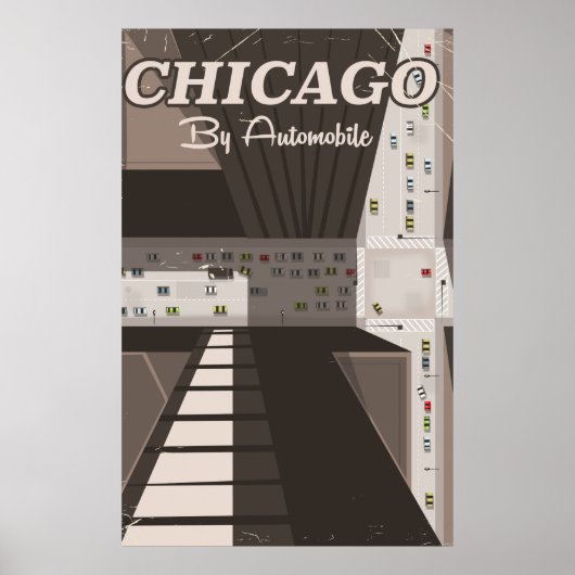 Reiseplakat von Chicago City Poster (Vorne)