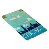 Reiseplakat von Chicago Magnet (Rechte Seite)