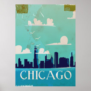 Reiseplakat von Chicago Poster