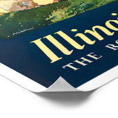 Reiseplakat von Chicago Poster (Ecke)