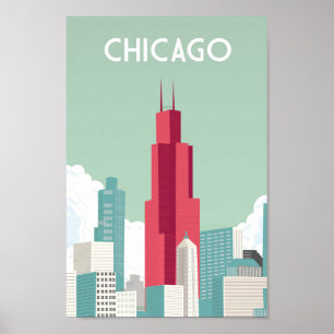 Reiseplakat von Chicago Poster