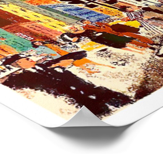 Reiseplakat von Chicago Poster (Ecke)