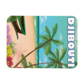 Reiseplakat von Djibouti Beach Magnet (Horizontal)