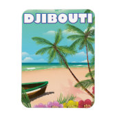 Reiseplakat von Djibouti Beach Magnet (Vertikal)