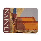 Reiseplakat von Vesuv und der Bucht von Neapel Magnet (Horizontal)