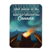 Reiseplakat von White Horse Canada Magnet (Vertikal)