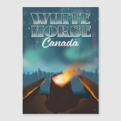 Reiseplakat von White Horse Canada Magnetkarte (Vorderseite)