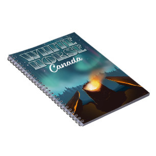 Reiseplakat von White Horse Canada Notizblock