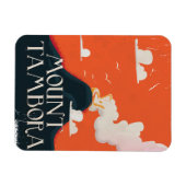 Reiseplakat Vulkan Mount Tambora Magnet (Horizontal)