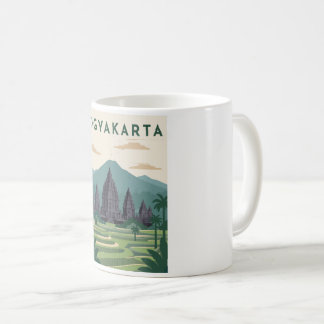 Reiseplakat Yogyakarta Indonesien Kaffeetasse