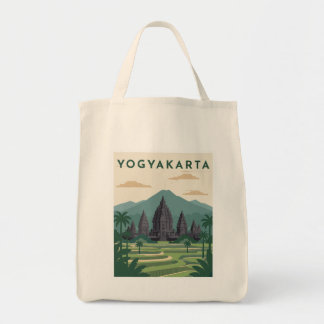 Reiseplakat Yogyakarta Indonesien Tragetasche