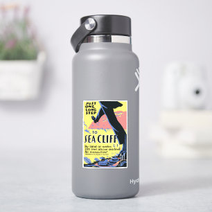 Reiseplakat zur Förderung von Sea Cliff, Long Isla Aufkleber