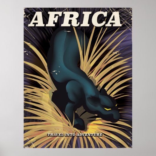 Reiseplakatdruck in Afrika Poster (Vorne)