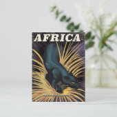 Reiseplakatdruck in Afrika Postkarte (Stehend Vorderseite)