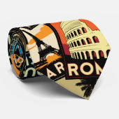 Reiseplakate retro Vintages Europa Asien USA Krawatte (Gerollt)