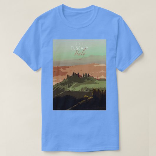ReiseplakateBesuch der Toskana Italien T-Shirt (Design vorne)