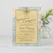 Reiseplan Abschluss Celebration Einladung (Stehend Vorderseite)