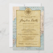 Reiseplan Bat Mitzvah Einladung (Vorderseite)