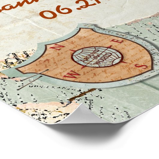 Reiseplan Party Poster (Ecke)