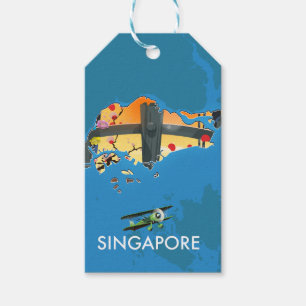 Reiseplan Singapurs Geschenkanhänger