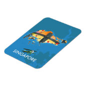 Reiseplan Singapurs Magnet (Linke Seite)