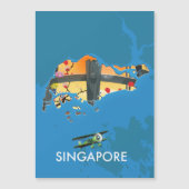 Reiseplan Singapurs Magnetkarte (Vorderseite)