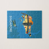 Reiseplan Singapurs Puzzle (Horizontal)