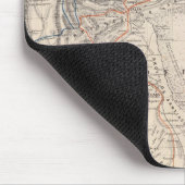 Reiseplan von Dr. V. Martin de Moussy Mousepad (Ecke)