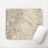 Reiseplan von Dr. V. Martin de Moussy Mousepad (Mit Mouse)