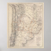 Reiseplan von Dr. V Martin de Moussy Poster (Vorne)