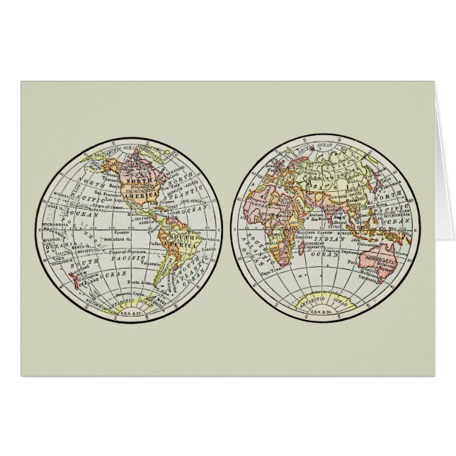 Reiseplaner Erde 1916 Welatlas (Vorderseite (Horizontal))