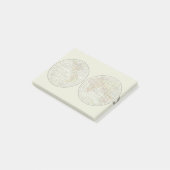 Reiseplaner Erde 1916 Welatlas Post-it Klebezettel (angewinkelt)