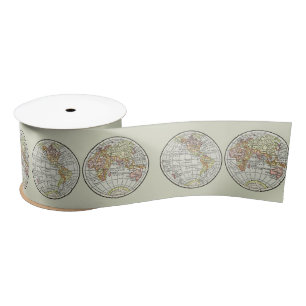 Reiseplaner Erde 1916 Welatlas Satinband