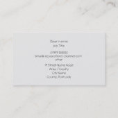 Reiseplaner für UK Reisen Visitenkarte (Rückseite)