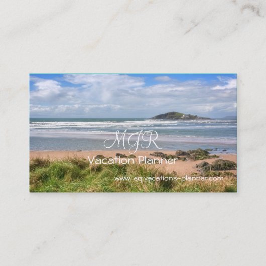 Reiseplaner für UK Reisen Visitenkarte (Vorderseite)