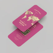 Reiseplaner Moderne Reiseagentur Pink Karte