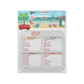 Reiseplaner Notizblock (Rotiert)