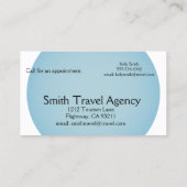 Reiseplaneragentur Visitenkarte (Rückseite)