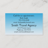 Reiseplaneragentur Visitenkarte (Rückseite)