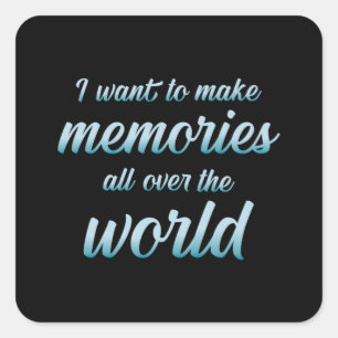 Reiseplanungen für Reisen - Sonderangebot Geschenk Quadratischer Aufkleber