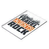 Reiseplanungsplanung für Agenten Rock Vacation Notizblock (Linke Seite)