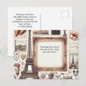 Reisepostkarte Feiertagspostkarte (Vorne/Hinten)