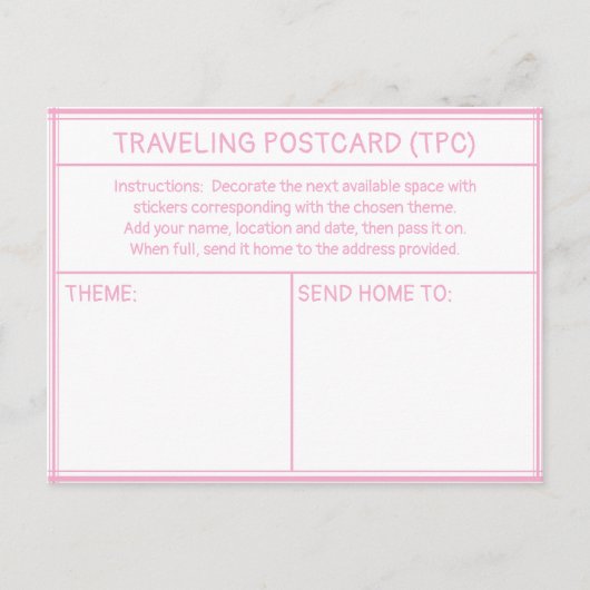 REISEPOSTKARTE (TPC) POSTKARTE (Vorderseite)