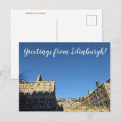 REISEROUEN: Grüße aus Edinburgh! Postkarte (Vorne/Hinten)