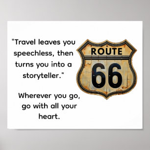 Reiseroute 66 poster