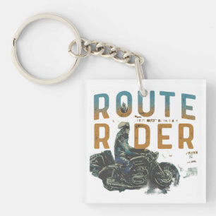 Reiseroute Schlüsselanhänger
