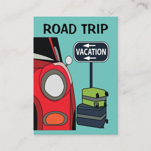 Reiseroute Visitenkarte (Vorderseite)